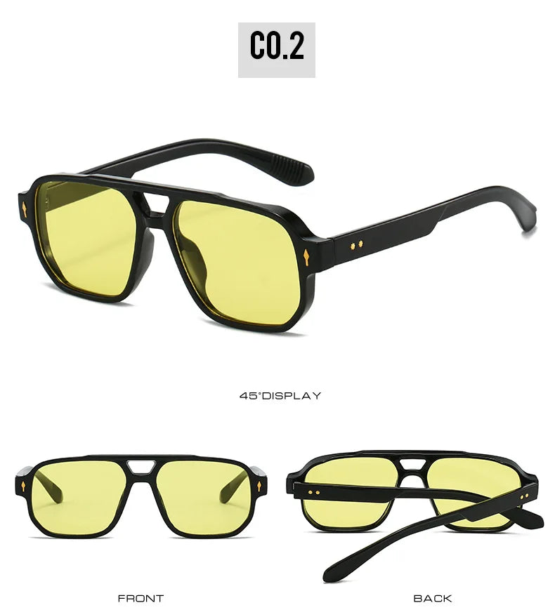Lunettes Aviateur Homme – Style Coloré et Tendance