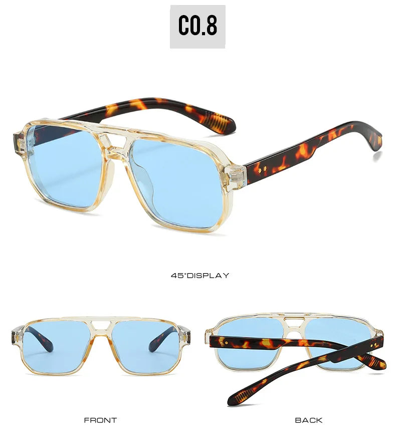 Lunettes Aviateur Homme – Style Coloré et Tendance